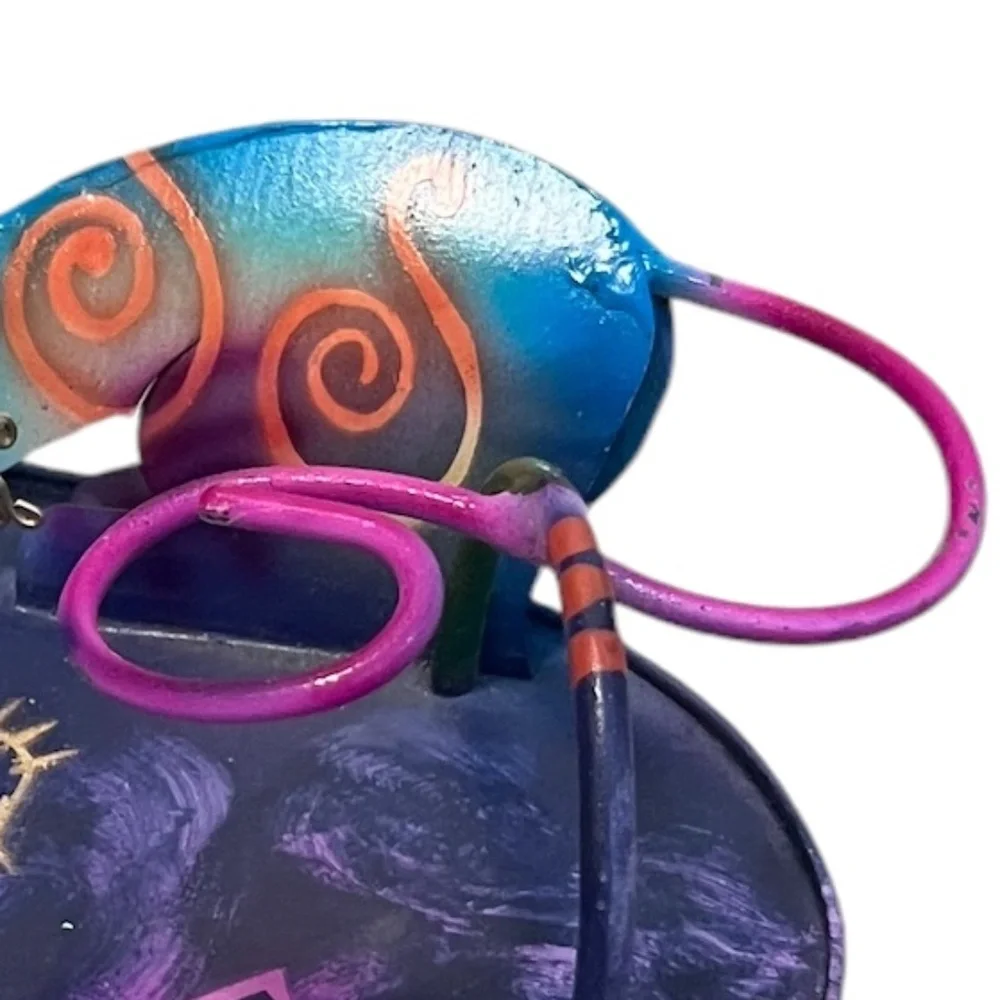 Metal Multicolored Cat Design‎ Trinket Dish